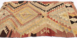 Turkish Kilim rug with Earth tone colors 7,5 x 4,6 feet - Sophie's Bazaar - 2