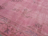 Dusty Pink overdyed area rug, 9 x 6 feet - Sophie's Bazaar - 4