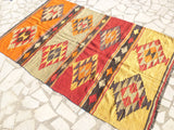 Colorful Hand Woven Kilim rug, 6,5 x 4,1 feet - Sophie's Bazaar - 4