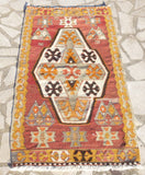 Small ethnic Kilim rug, 3,9 x 2,2 feet - Sophie's Bazaar - 3