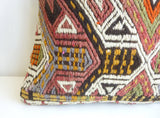 Cicim Pillow Cover with Colorful Ethnic design - Sophie's Bazaar - 3