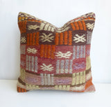 Embroidered Bohemian Kilim Pillow Cover - Sophie's Bazaar - 1