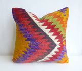 Colorful Chevron Kilim Pillow Cover - Sophie's Bazaar - 1