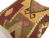 Large Decorative Kilim Floor Pillow 60x60 cm - Sophie's Bazaar - 2