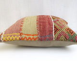 Rustic Kilim Pillow case with Large stripes, 40cm / 16' - Sophie's Bazaar - 3