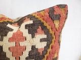 Amazing kilim throw pillow with rich design and colors - Sophie's Bazaar - 4