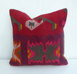 Red Kilim Pillow cover - Sophie's Bazaar - 2