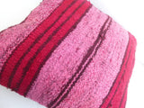 Pink & Cherry Kilim Pillow Cover / Overdyed Throw cushion - Sophie's Bazaar - 5