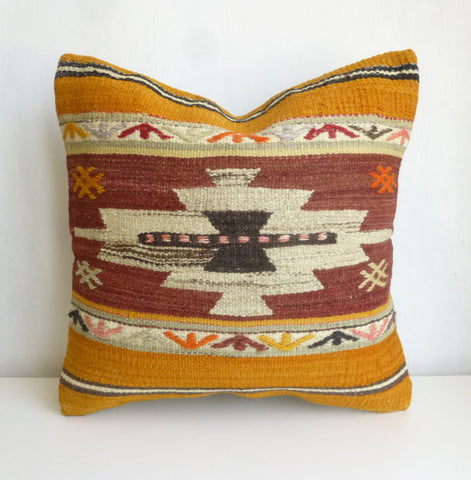 Bohemian kilim throw pillow - Sophie's Bazaar - 1
