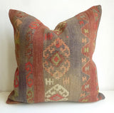 Large 20' Tribal Kilim Floor Pillow 50x50 cm - Sophie's Bazaar - 4