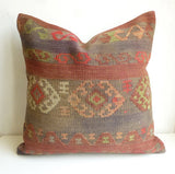 Large 20' Tribal Kilim Floor Pillow 50x50 cm - Sophie's Bazaar - 2