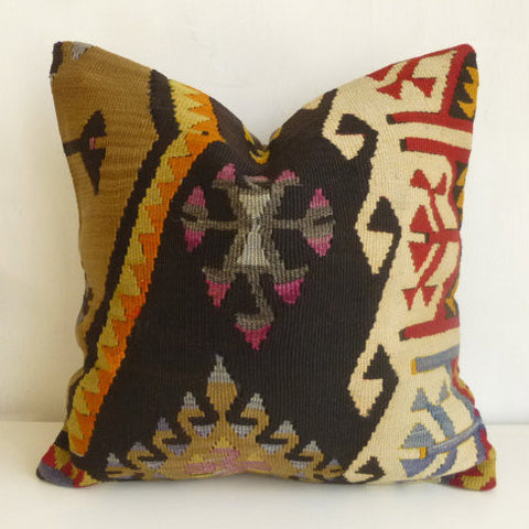 Tribal Kilim throw Pillow - Sophie's Bazaar - 1
