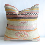 Pastel Kilim Throw Pillow - Sophie's Bazaar - 1