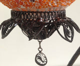 Turkish Mosaic Lamp with Hand Crafted Copper swan neck base - Sophie's Bazaar - 3