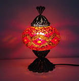 Turkish Mosaic Lamp with Hand crafted Copper Base - Sophie's Bazaar - 1