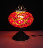 Turkish Mosaic Lamp with Hand crafted Copper Base - Sophie's Bazaar - 4