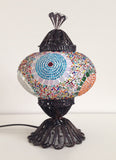 Turkish Mosaic Lamp with Hand crafted Copper Base - Sophie's Bazaar - 3