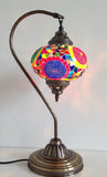 Very Colorful & Exotic Swan neck Mosaic Lamp - Sophie's Bazaar - 2