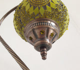 Yellow Exotic Swan neck Mosaic Lamp - Sophie's Bazaar - 5