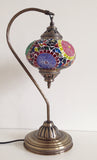 Very Colorful & Exotic Swan neck Mosaic Lamp - Sophie's Bazaar - 3
